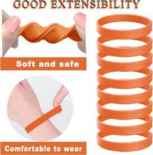Rubber Bracelets Solid Color Silicone Wristbands Blank Stretch Silicone Wristbands Colorful Rubber Bracelets Women Men Gifts - Purple - View 8