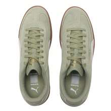 Puma Club II Era 绒面革休闲运动鞋，轻便户外旅行鞋，男女通用款 400717-24 - 咖啡色-米白色 - 查看 4