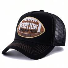 JZML 1 pièce Casquette de camionneur pour hommes avec lettre brodée