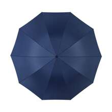 1 Piece, Folding Black Handle Umbrella With Blue Color For Sunny And Rainy Days