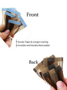 20pcs Tape In Hair Extensions Synthetic Hair 24 Inches 35g/Pack Straight Hair Extensions