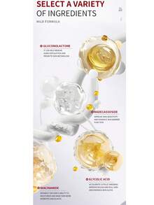 1 Chai 30ml Tinh chất trị tàn nhang, serum dưỡng da mặt, làm mờ vết nám, làm sáng da, chống oxy hóa, làm dịu da, chứa 10% Niacinamide (Cũng có sẵn: Tinh chất nghệ và tẩy tế bào chết) - Màu hồng gỉ - Xem 10