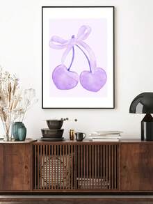 1 pièce Art mural à arcs violets, affiche preppy, décoration appartement universitaire, impression aquarelle d'arcs, décoration de chambre girly, décoration murale, décoration de salon, décoration de bureau, décoration de chambre à coucher, décoration de cuisine, décoration de salle de bain, décoration murale, décoration de la maison, affiches sans cadre - Multicolore - Voir 3