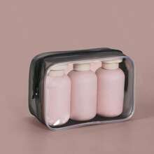 3 件装塑料旅行洗发水瓶，透明蓝色洗发水、护发素、沐浴露泡沫泵瓶 - 彩色 - 查看 9