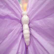 50cm Schmetterlings-Krepppapier, künstliche Schmetterlingsblumen, Großformat, Fotografie-Studiorequisiten, Hochzeitsdekoration, Heimparty, Gartendekoration, naturgetreue Schmetterlingsblumen