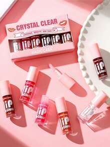 莎琪诺6件套梦幻唇彩套装盒胶囊唇油透明保湿滋润水光唇部护理 - 彩色 - 查看 5