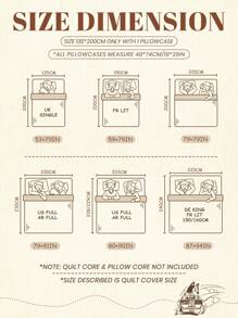 Bluey 2/3pcs Duvet Cover Set, Space Fantasy Pattern Bedding, Cozy And Breathable Bedding Set, Skin-Friendly And Comfortable, Cartoon Style Comforter Cover Set, Soft And Anti-Pilling, Cute Home Textile, 1 Comforter Cover And 1/2 Pillowcases, Quilt Core Not Included, Autumn Decor, Room Decor, Back To School, School Supplies