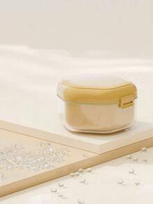 Estuche portátil 2 en 1 para almacenamiento de dentaduras postizas y aparatos de ortodoncia invisibles, recipiente de limpieza multifuncional para retenedores, caja hermética de 3 capas con canasta para el cuidado oral profesional de retenedores, alineadores y protección de dentaduras