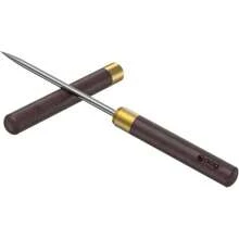 Stainless Steel Pick With Safety Cover, Pick Breaking, Non-Slip Wooden Handle Easy To Grip, 9 Inches Length (Pack Of 1)