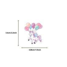 50 个彩色气球和纸杯蛋糕乙烯基贴纸 - 防水，无需电源 | 适用于笔记本电脑、手机、笔记本、水瓶、头盔、吉他、行李箱 | 派对装饰和礼品用品、生日气球