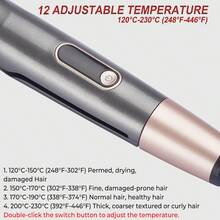 UKLISS Plancha y rizador de pelo todo en uno (pantalla LCD) - Profesional para cualquier tipo de cabello - Tipo de Enchufe A USA (110-127V) - Ver 7
