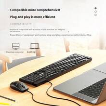 ACER 有线键盘、办公键盘、笔记本电脑键盘、PC 键盘、防溅、经典触觉反馈、K-212B - 黑色 - 查看 4