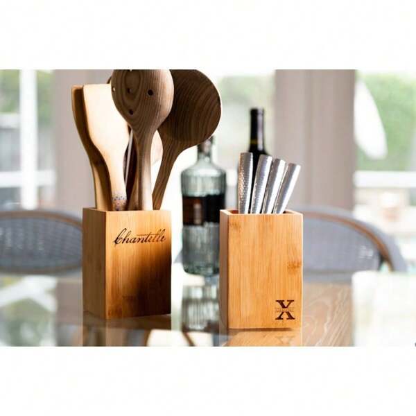 Personalized Kitchen Utensil Holder By Left Coast Original