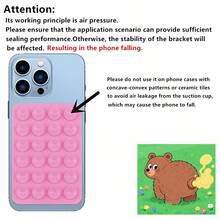 Double-Sided Silicone Phone Stand With Suction Cup, Travel Essential, Suction Cup Phone Holder, Silicone Suction Cup Phone Case Sticky Phone Grip, Hands-Free, Silicone Suction Cup Phone Stand Mat, Compatible With IOS And Android Phones. Travel Essential Silicone Suction Cup Phone Case Stand, Applicable Scenarios: Fitness, Dancing, Makeup, Video Conferencing, Bathroom Shooting Fixed Stand, Gift For Friends And Teachers. - Multicolor - View 10