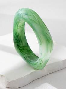 Bracelet asymétrique en acrylique semi-transparent, conçu pour les femmes, ensemble de bijoux géométriques multifonctionnels et colorés, design de niche élégant vintage 2025, bijoux simples et élégants de haute qualité pour femmes, le cadeau parfait pour les dames