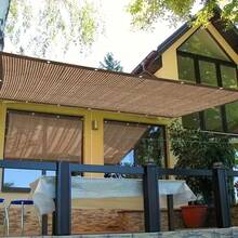 Outdoor All-Weather Sunshade Sail - High-Density Polyethylene Base Material Combined With A Copper Buckle Windproof System