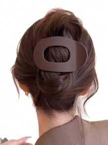 topshiny 4 Stücke minimalistische matte Cut Out ovale große Haarklammern, hochwertige Ästhetik, geeignet für Dutt, Zopf, Outdoor, Sport, Lässig Zusammenkünfte, täglichen Gebrauch, Muttertag, Ostern, Thanksgiving bestes Geschenk