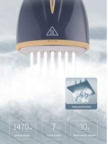 SOKANY Ferro da stiro portatile a vapore SOKANY, macchina da stiro a vapore, ferro elettrico, essenziale per viaggi di lavoro e vacanze, uscita vapore ad alta potenza 1400W in 30 SECONDI, serbatoio dell'acqua grande, multi-angolo anti-perdite, pieghevole con un solo pulsante, portatile e facile da riporre, ugello a sette fori per rimuovere le pieghe più profonde, pannello in acciaio inossidabile, facile da prendersi cura degli abiti per uso domestico e da viaggio, liscia rapidamente le pieghe e mantiene sempre l'abito impeccabile