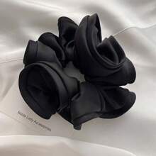 1 elegantă de păr extra mare din satin, elegantă, minimalistă, accesoriu de păr versatil, potrivită pentru zi cu zi, serviciu, călătorii, coadă de cal, coc, spălare față, machiaj, asortare la modă, elastic de păr, accesorii de păr, elastice de păr