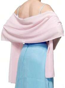 Elegant Women Shawls Wraps For Evening Dresses Bridal Bridesmaid Wedding Shawl Solid Color Party Capes Decoration Scarf