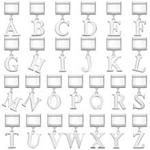 1 Stück Buchstaben Elemente DIY kreatives Accessoire Schmuck, modisches Anhänger Design personalisierbar DIY Armband Halskette Ring Fußkettchen, vielseitig, filigran, süß, modulares Armband