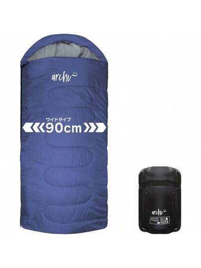 archi アーチ ワイドサイズ 寝袋 シュラフ 封筒型 210T 抗菌仕様 車