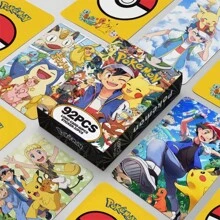 pokemon 92pcs HUNTR/X-Witch Hunting Team LOMO Cards, Anime Cartoon Photo Cards, Rumi, Zoey, Mira, Collectible Trading Cards, Birthday Gift Box
