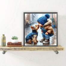 Local Delivery- 5D Diamond Painting Kits For Adults-Animal Dog Diamond Art Kits,DIY Full Round Drill Gem Art Crafts For Adults,Home Wall Decor 11.8x11.8inch - XJ097 - 查看 3