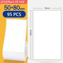 Niimbot Label Mini Portable Thermal Printer Labels, White Waterproof Oil-Resistant Sticker Labels Suitable For B1/B21 Adhesive Label Printer, Hot Selling