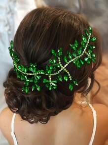 1 Stück eleganter, luxuriöser Kristall-Brautschmuck, modische Tiara-Dekoration für Hochzeitsbräute & Brautjungfern