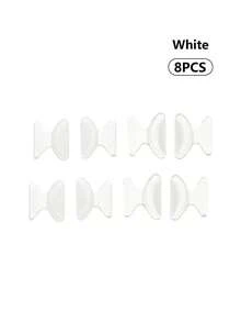 8pcs Butterfly-Shaped Silicone Nose Pads, Anti-Slip Nose Pad Risers To Prevent Marks And Slippage For Eyeglasses