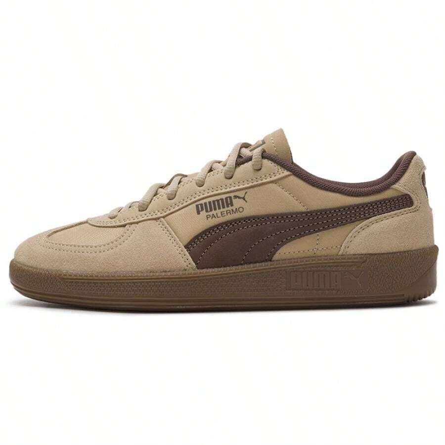 Puma Zapatillas de moda Palermo Pop, zapatos casuales cómodos para uso diario, al aire libre, viajes, fitness, deportes, Estilo No. 403257-04 - Almendra tostada marrón - Ver 1