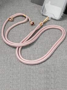 1pc Multifunctional Anti-Lost Neck Lanyard, Phone Strap, Crossbody Phone Holder - Pink - View 1