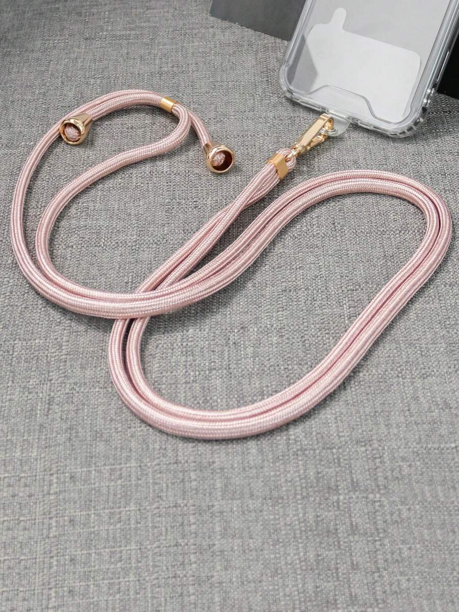 1pc Multifunctional Anti-Lost Neck Lanyard, Phone Strap, Crossbody Phone Holder - Pink - View 1