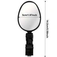 1pc/2PCS Bike Mirror 360 Degree Adjustable Rotatable Handlebar Mirror Wide Bycicle Accessories Cycling Rear View Mirror