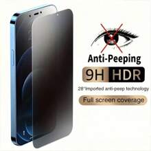 3PCS-Privacy Glass Screen Protector For IPhone, 9H Hardness, Anti Peeping, Anti Fingerprint, Scratch Resistant, Compatible With IPhone 16 Pro Max/16 Plus//16E/15 Pro Max/14/13 Pro Max/12/11/XSMAS Series