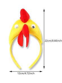 Suprimentos para Festa de Fantasia Tiara de Galo, Decorações de Peça de Cabeça para Festa de Festival, Tiara de Galinha para Halloween