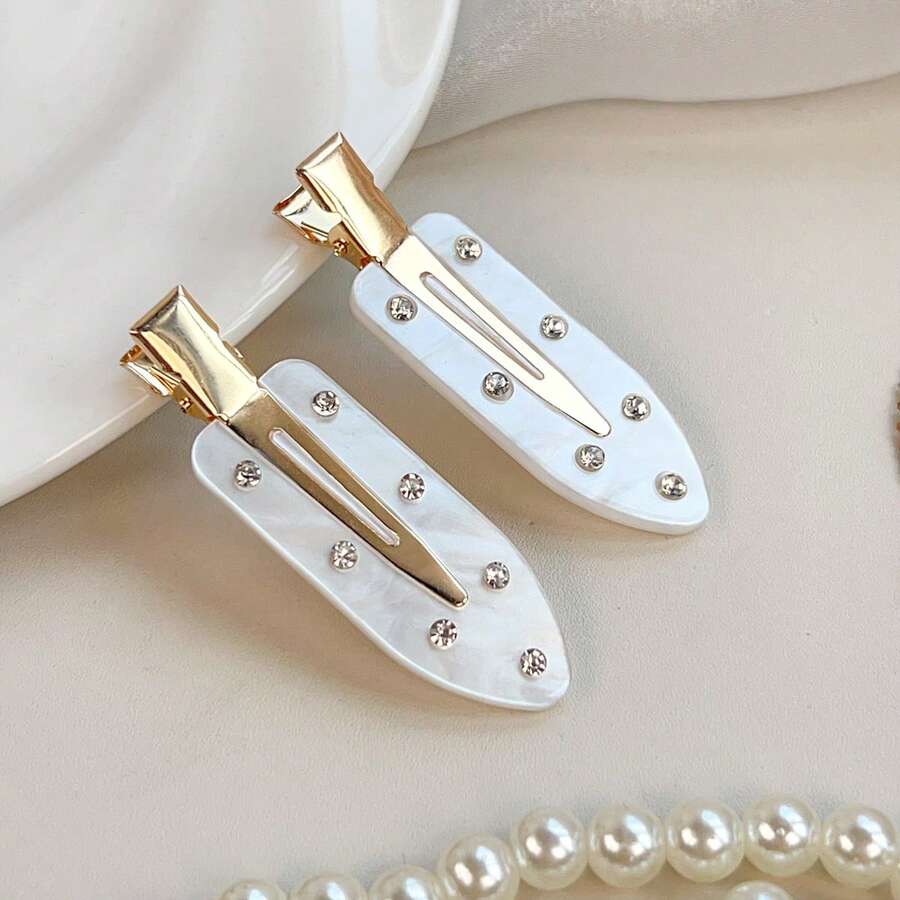 2 kẹp tóc cưới màu xanh da trời nhạt cho cô dâu - Kẹp tóc mái và tóc hai bên không đường may, răng nhựa chống trượt, quà tặng cầu hôn cho phù dâu/quà tặng tiệc cưới (chủ đề màu xanh), đồ dùng học tập, phụ kiện tóc, phụ kiện đội đầu, phụ kiện tóc cho nữ, kẹp tóc