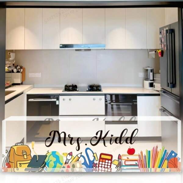 Custom Acrylic Desk Name Plaque - Transparent, Battery-Free Office Accessory, Perfect Teacher Gift & Employee Appreciation Decor, For Return School