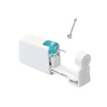 2/4/10PCS Nose Piercing Kit Disposable Nose Piercing Gun With Built-In CZ Stainless Steel Nose Studs For Self Piercing Tools - Aquamarine - View 14