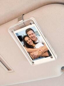 1/5/10 Stk. personalisierte individualisierte 2D Acryl Auto Sonnenblende Clip, individualisierter Foto Auto Sonnenblende Clip, individualisierte Auto Dekoration, individualisierte Auto Make-up Spiegel Dekoration, personalisierte Autofotos, individuell gestaltetes Geburtstaggeschenk, Weihnachtsgeschenk, Valentinstag Geschenk, Jahrestag Geschenk, Paargeschenk, Muttertag Geschenk, Vatertag Geschenk, Haustier Gedenk Geschenk, Neujahrgeschenk, geeignet für Fahrer, Freund/innen, Eltern
