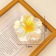 6pcs/1pc Colorful Plumeria Claw Hair Clips, Vintage Floral Side Clip Hairpin, Elegant, Minimalist, Versatile Hair Accessories, Suitable For Daily, Party, Work, Travel, Mother's Day Gift For (There Are Small Scratches And Friction On The Bright Surface, Which Is Normal And Not A Quality Issue.), Beach Accessories, Claw Clip Fall Winter Flower For Vacation Outfits Woman - Multicolor - View 17