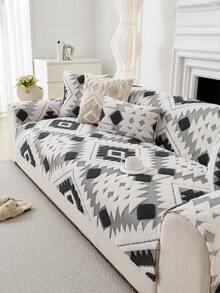 1pc All Season Sofa Cushion Cover, Warm Thickened Sofa Seat Protector, Modern Simple Anti-Slip Sofa Slipcover, Dust-Proof And Washable, Soft And Fade-Resistant, Pet-Friendly, Fits L-Shaped Sofa And 1/2/3/4 Seater Sofa, Suitable For Bedroom, Office, Living Room