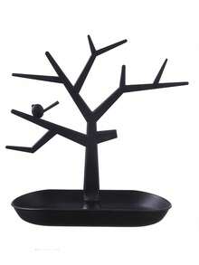 1pc Creative Tree Shaped Jewelry Storage Box, Display Stand For Earrings, Necklaces, Bracelets, Keychains, Women's Home Dressing Table Decoration, Gender Reveal Party, Perfect For Birthdays, Weddings, Parties, The Perfect Gift For Colleagues, Friends, And Family, Back To School - White - View 10