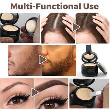 Glow HavenRoot Up Powder, Hairline Powder Thinning Hair, Instantly Cover Hair, Root Cover Up Women & Men, Bald Spots, Grooming, Beard Line (Light-Blonde, 0.14 Ounce (Pack Of 1)) - 棕色 - 查看 6