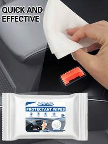 rayhong 80/40/20/10pcsCar Interior Cleaning Wipes, Leather Cleaning, Quick Decontamination, Multi-Function Dashboard Seat Cleaning, Car Water-Free Cleaning Wipes - Suitable For All Types Of Cars, Etc. (New And Old Models Are Randomly Sent)