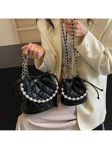 Women Top Handle Bags - 黑色 - 查看 1