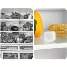 1 cutie deodorizantă pentru frigider din plastic. Purificator de aer proaspăt cu reducere a carbonului activ și formaldehidei, deodorizantă pentru aer proaspăt rezistentă la umiditate, deodorizantă pentru frigider, deodorizantă cu carbon activ, pentru frigider, bucătărie, dormitor, dulap, purificator de aer neelectric respirabil - neutralizator de mirosuri și mirosuri