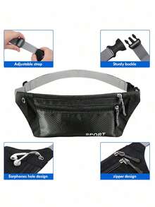 隐形旅行腰包，护照夹，隐藏式腰带安全钱包，实用多功能腰包，休闲腰包，轻便腰包，适合日常使用，如锻炼、跑步、徒步旅行、骑行、运动、上学和居家，旅行必备。