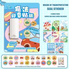 1 pièce Autocollants de cachet magique, autocollants de récompense de bande dessinée pour le scrapbooking DIY, autocollants de sceau d'éloge convenant pour récompenser et féliciter les étudiants, fournitures scolaires, rentrée des classes